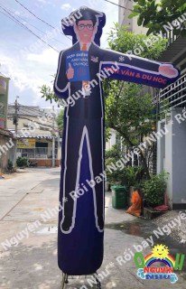 rối nam Anh Văn du học mặt sau